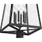 Z-Lite Rainer 6 Light Outdoor Post Mounted Fixture, 17.5in. W x 126in. H, Black 5015PHXXLR-511P-BK - alternate 4